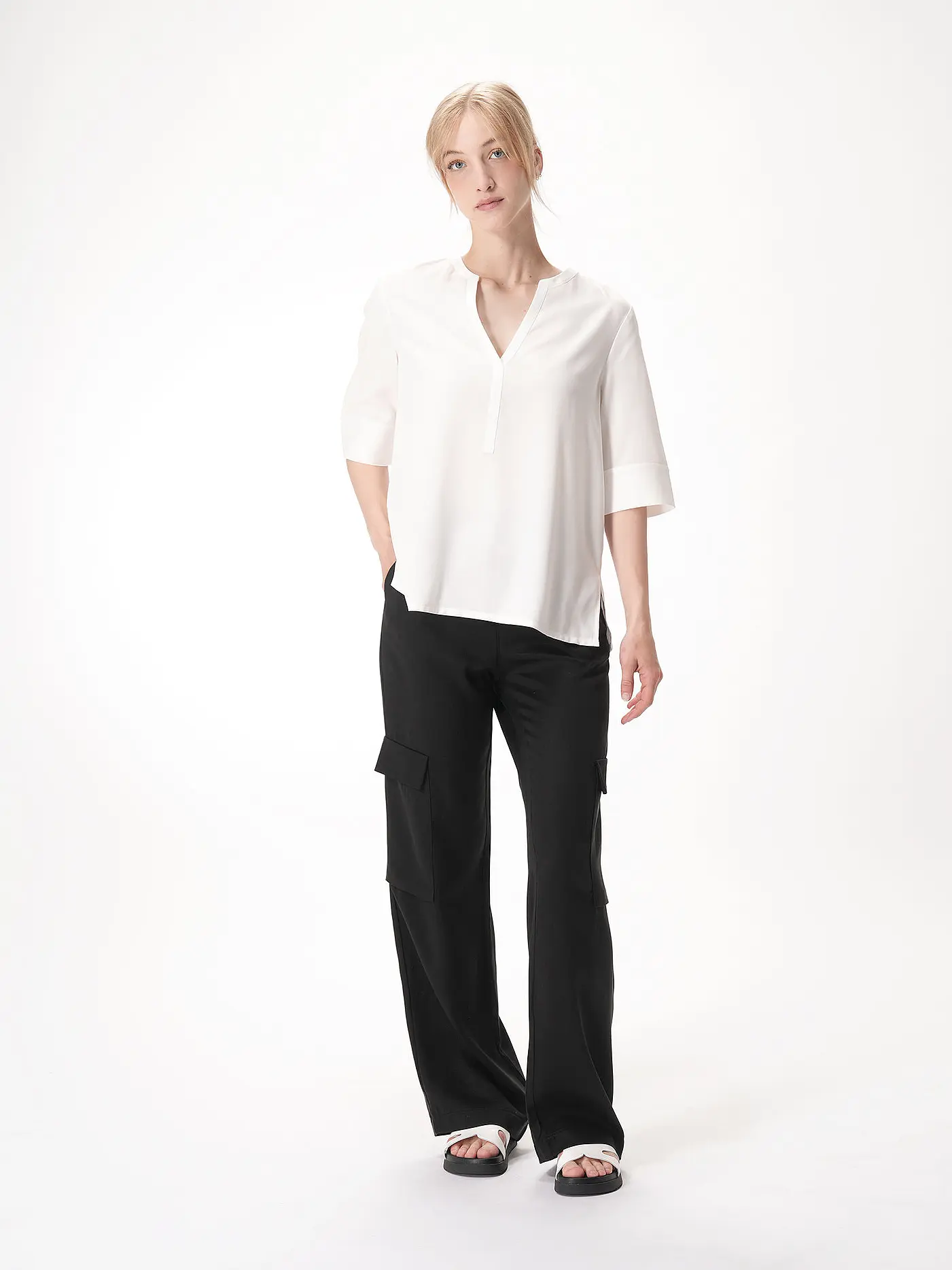 MAC | Chino CHIARA CARGO | schwarz